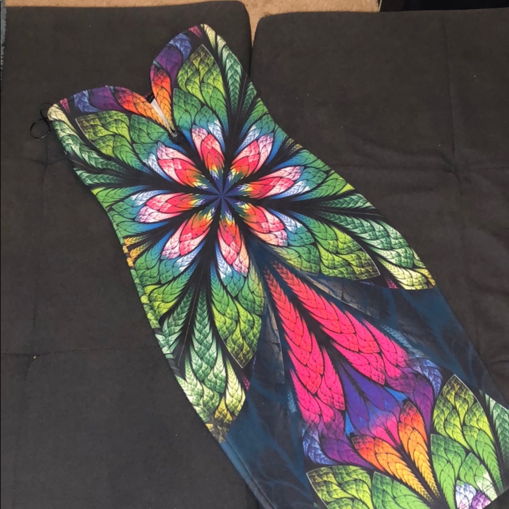 Symphony Tight Colorful Strapless Dress Medium
